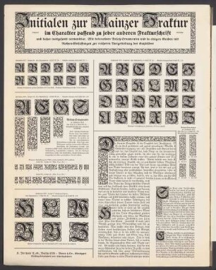 Initialen zur Mainzer Fraktur