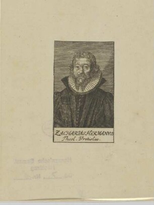 Bildnis des Zacharias Hermannus