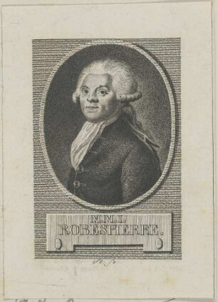 Bildnis des M. M. I. Robespierre
