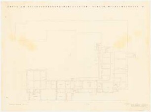 Reichsministerium für Ernährung und Landwirtschaft, Berlin-Mitte Umbau und Erweiterung: Umbau: Grundriss KG 1:100