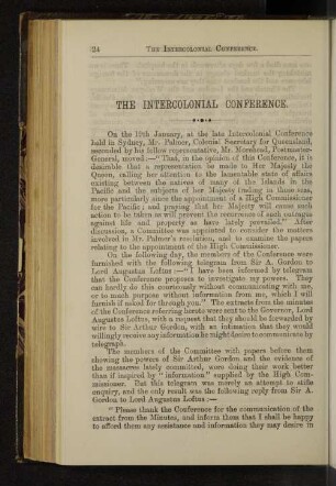 The Intercolonial Conference.