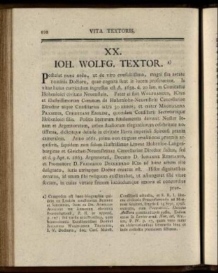 XX. Ioh. Wolfg. Textor.