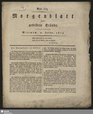 21. Juli 1813