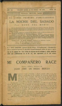 1925009374: Mi compañero Race : novela inédita