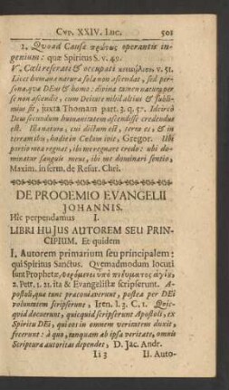 De Prooemio Evangelii Johannis