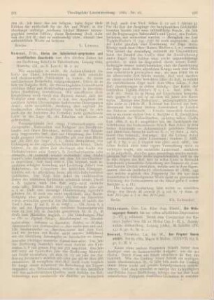 526-531 [Rezension] Nowack, Wilhelm, Der Prophet Hosea erklärt