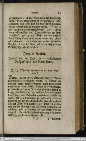 Zweytes Kapitel. Handelt von der Erde, deren verschiedener Beschaffenheit und Verbesserung