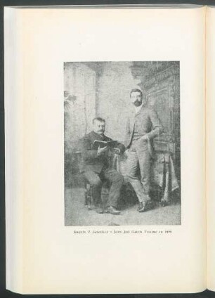 Joaquín V. González y Juan José García Velloso en 1899 [Fotografía]