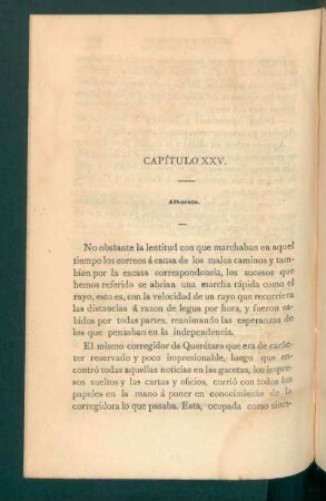 Capítulo XXV. - Alboroto.