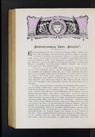 Fünfundzwanzig Jahre "Parsifal"