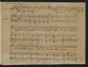 Frühlingswonne. Fragment; V, pf; G-Dur