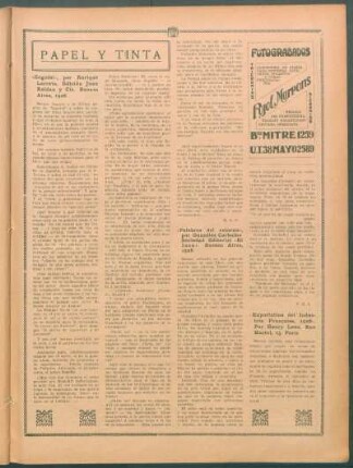 "Palabras del retorno", por González Carbalho. Sociedad Editorial "El inca". Buenos Aires, 1926.