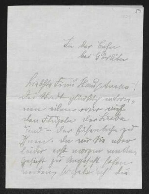 Brief von Hedwig Fischer und Samuel Fischer an Margarete Hauptmann