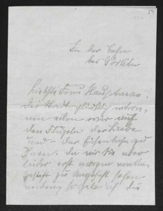 Brief von Hedwig Fischer und Samuel Fischer an Margarete Hauptmann