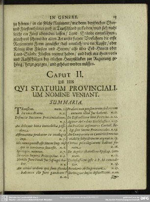 Caput II. De His Qui Statuum Provincialium Nomine Veniant