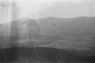 Das Künische Gebirge : Blick vom Gratweg Zwercheck-Osser auf das Künischen Gebirgs an der Grenze zwischen Bayern und Böhmen