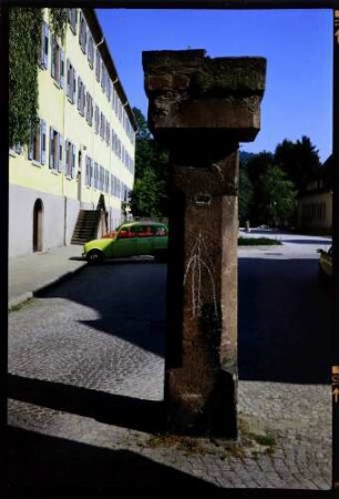 Gengenbach: Stütze, Portalpfeiler an ehemaligen Benediktinerabtei