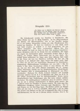 Kriegsjahr 1918