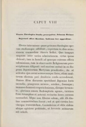 Caput VIII. Eborae Theologica Studia prosequitur ...