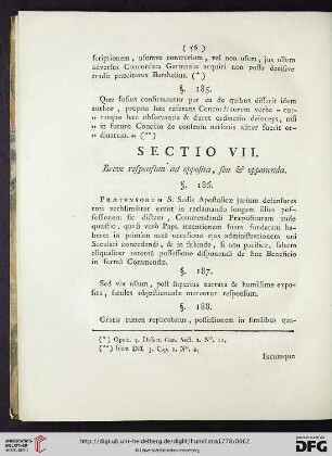 Sectio VII.