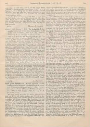 629 [Rezension] Fisher, George P., The Beginnings of Christianity, with a view of the state of the Roman world at the birth of Christ