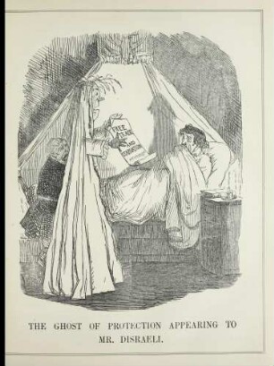 The ghost of protection appearing to Mr. Disraeli