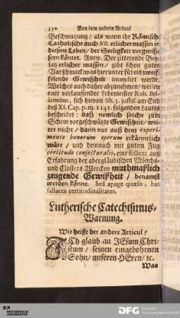 Von dem andern Articul des Apostolischen Glaubens.