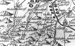 Olbersdorf. Oberlausitzkarte, Schenk, 1759