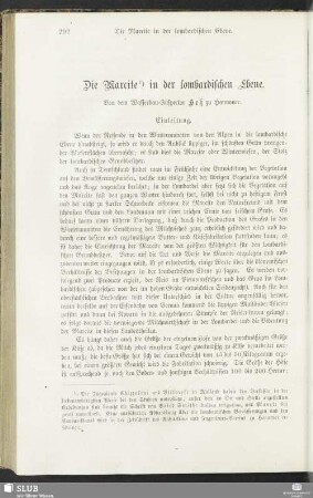 Die Marcite in der lombardischen Ebene