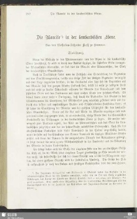 Die Marcite in der lombardischen Ebene