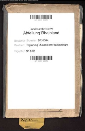 Verhandlungsgegenstände der Kreistage (mit listenförmigen Zusammenstellungen), Besprechungen der Landräte