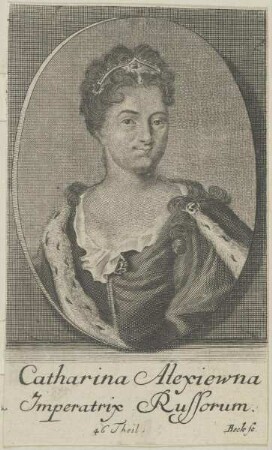 Bildnis der Catharina Alexiewna Imperatrix Russorum