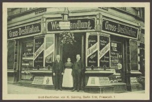Ansichtskarte „Groß-Destillation“, Friesenstraße