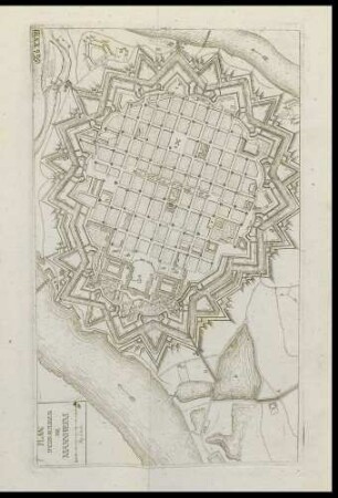 Stadtplan Mannheim mit Wasserleitung