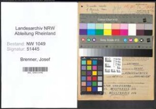 Entnazifizierung Josef Brenner , geb. 24.07.1896 (Kaufmann)