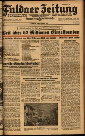 Ausgabe vom Donnerstag, den 15. Januar 1942.