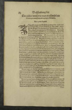 Ein andere weiß wie man machen sol ein Horologium auff ein nidergelegts Blöchlin. Das xviii. Capitel.