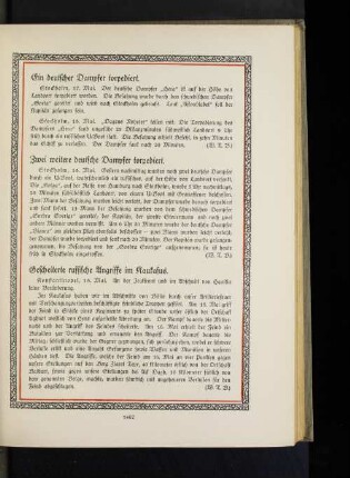 Ein deutscher Dampfer torpediert.