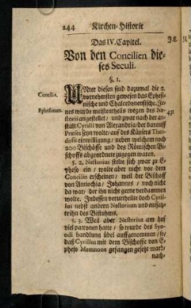 244-248, Das IV. Capitel