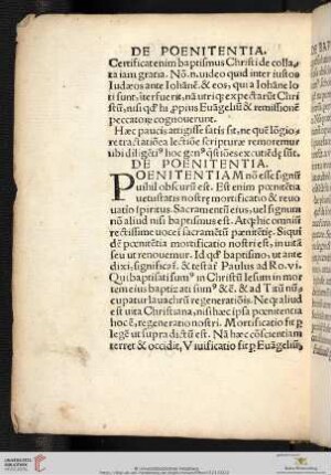 De poenitentia