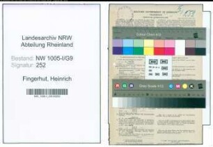 Entnazifizierung Heinrich Fingerhut , geb. 04.01.1896 (Postschaffner)