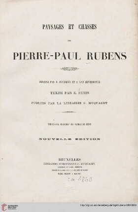 Paysages et chasses de Pierre-Paul Rubens
