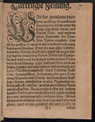(Türckische Zeitung.||)