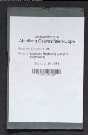 Vollmacht für fürstliche Regierung in Abwesenheit des Fürsten