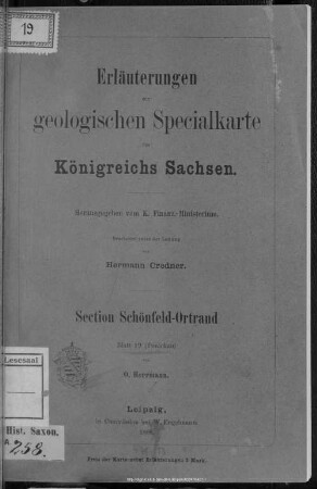 19: Section Schönfeld-Ortrand : Blatt 19 (Ponickau)