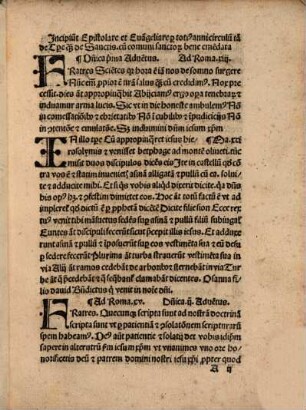 Evangelia et Epistolae : Liber Vitae apellatus ; cum conclusionibus