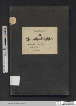 Heiratsregister Booßen 1896
