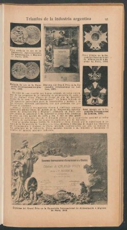 Triunfos de la industría argentina