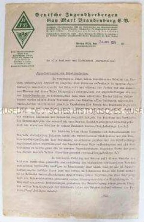 Rundschreiben der Deutschen Jugendherbergen