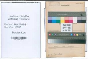 Entnazifizierung Kurt Metzler , geb. 08.02.1913 (Regierungsrat)